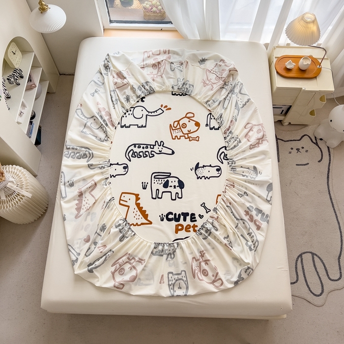 91家纺网 家纺一手货源 找家纺 优眠坊 2025新款全棉单床笠 多彩生活