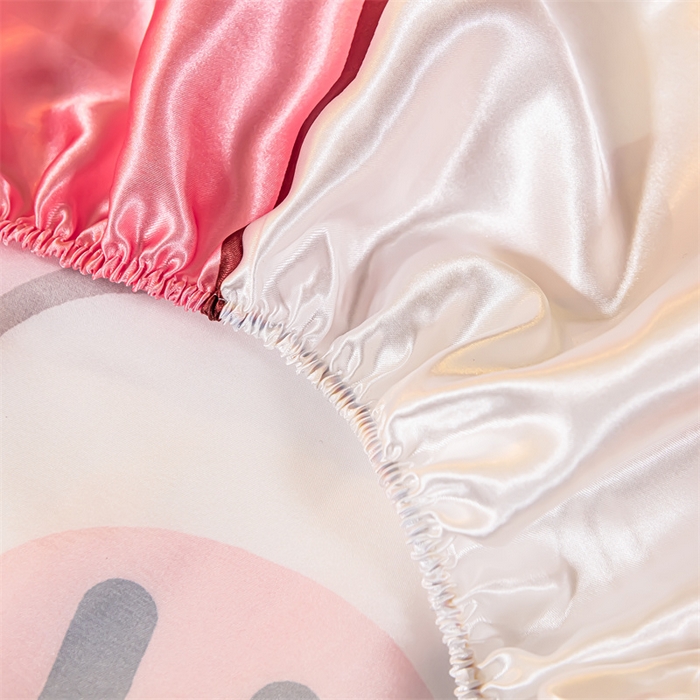 91家纺网 家纺一手货源 找家纺 梦舒羽 2025新款大版可水洗冰丝床笠宿舍床垫保护套三件套 小兔叽