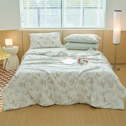 91家纺网 家纺一手货源 找家纺 （总）吾诺家居 2024新款凉感冰柔丝印花夏被