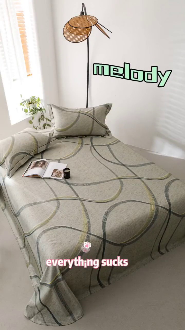 91家纺网 家纺一手货源 找家纺 舒慕家纺 2025新款天丝竹纤维竹语天丝凉席数码印花软凉席床单床笠 律动