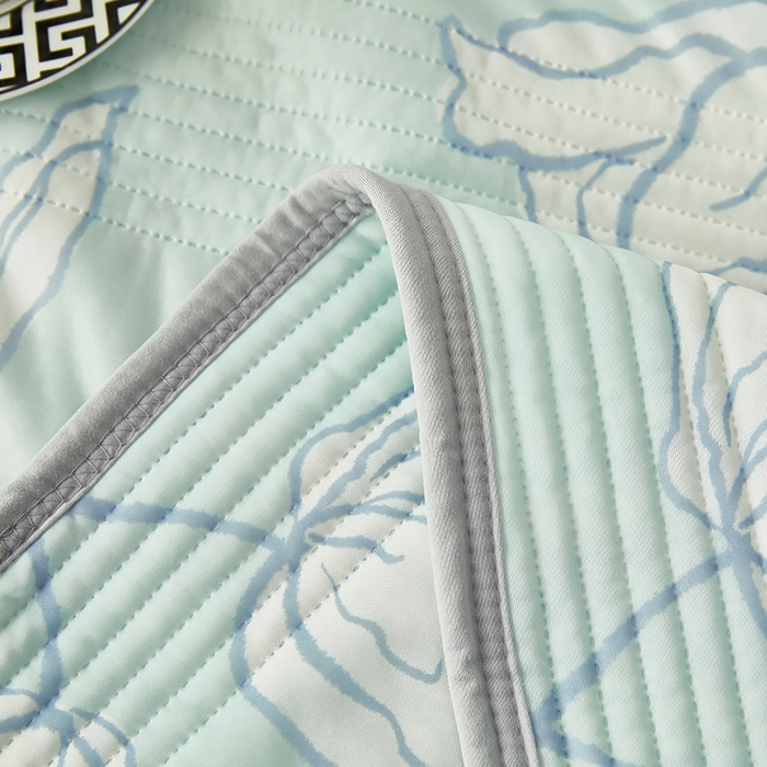 91家纺网 家纺一手货源 找家纺 牛魔王 2025新款冰丝凉感丝夏被 百里香-玉绿