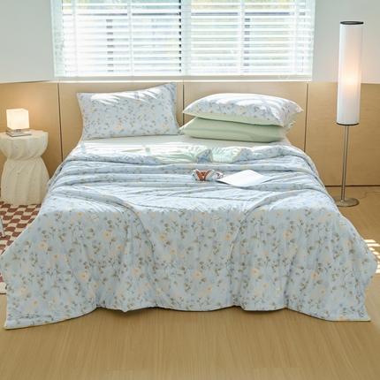 吾诺家居 2024新款凉感冰柔丝印花夏被 小熊花园