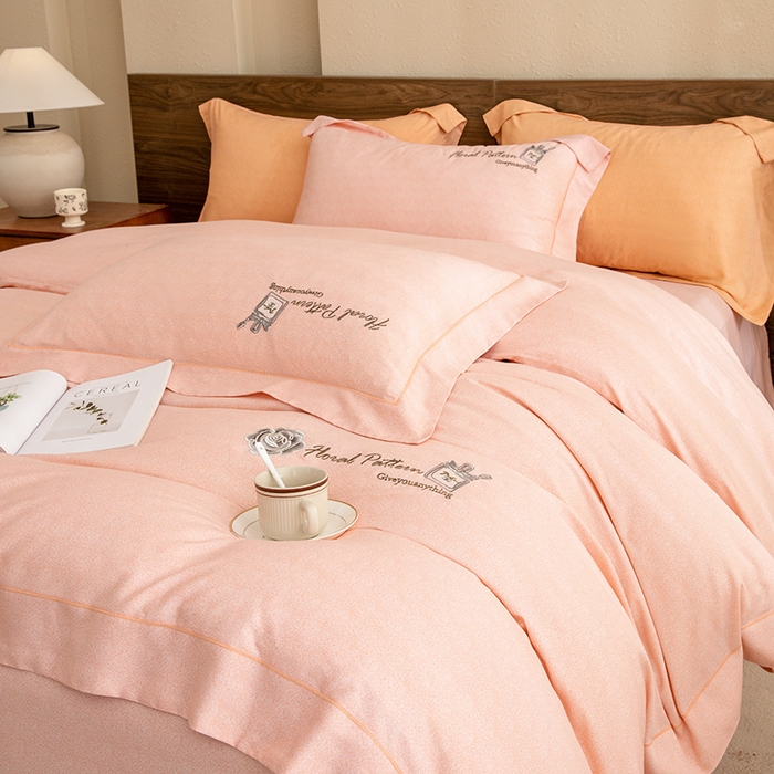 91家纺网 家纺一手货源 找家纺 绒博士 2024新款120支天丝棉四件套-玛奇朵 玉色