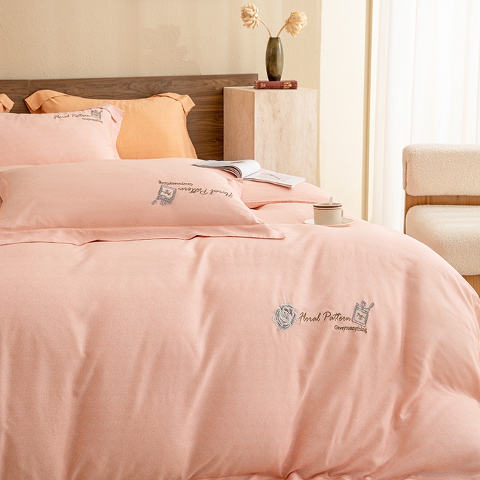 91家纺网 家纺一手货源 找家纺 绒博士 2024新款120支天丝棉四件套-玛奇朵 玉色