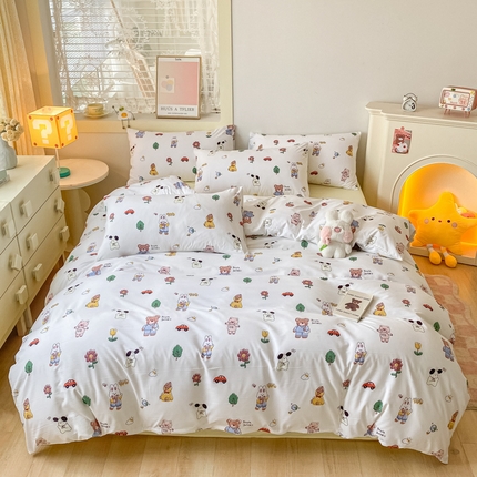 91家纺网 家纺一手货源 找家纺 港岛妹妹 2025新款单被套 森林派对