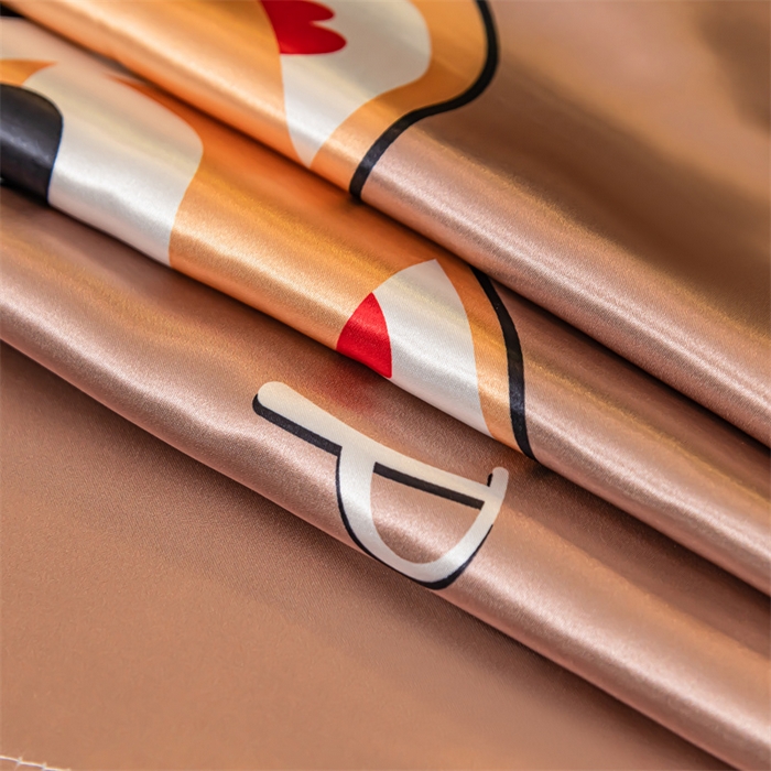 91家纺网 家纺一手货源 找家纺 梦舒羽 2025新款大版可水洗冰丝床笠宿舍床垫保护套三件套 可爱汪