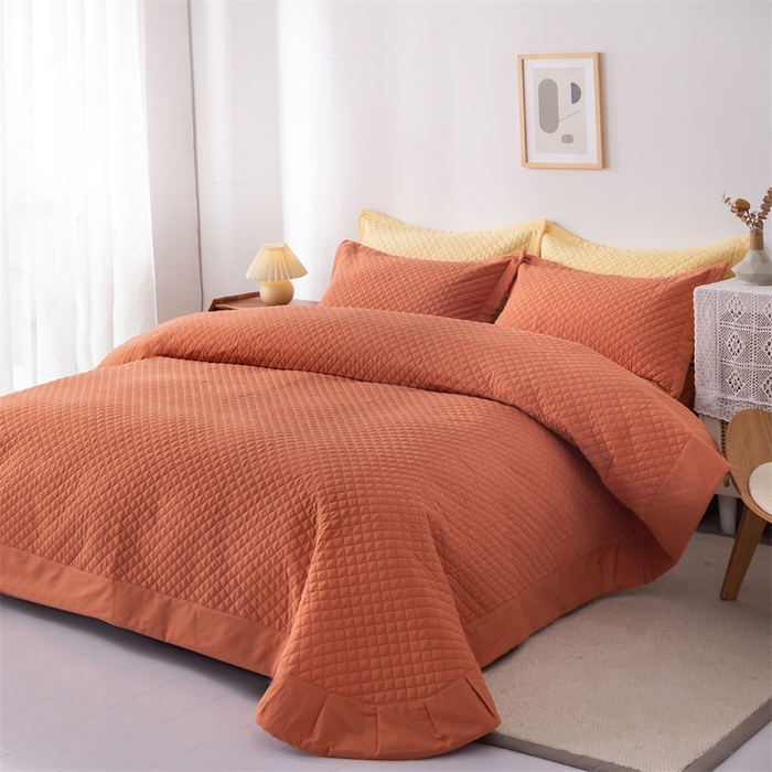 91家纺网 家纺一手货源 找家纺 （总）优乐家纺 2025新款全棉水洗纯棉夹棉绗缝加厚四件套