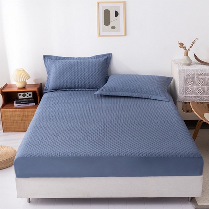 91家纺网 家纺一手货源 找家纺 （总）优乐家纺 2025新款全棉床笠水洗纯棉夹棉绗缝加厚床笠