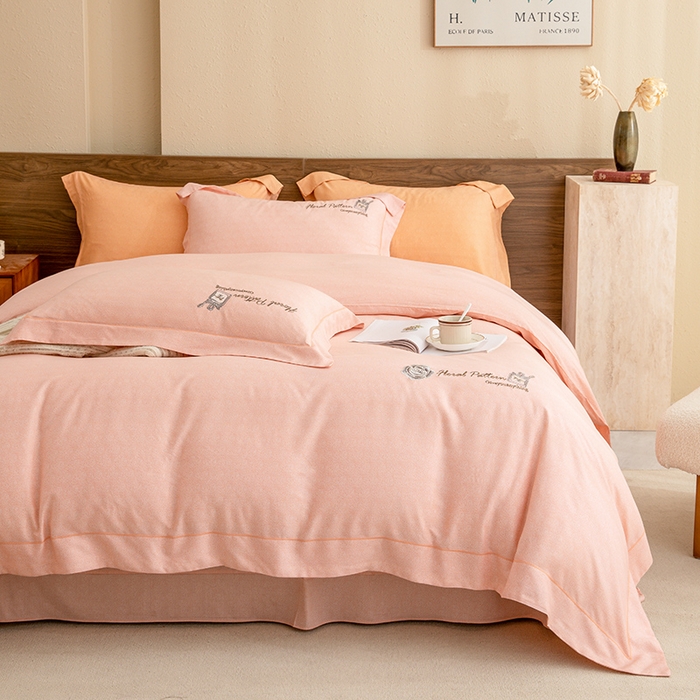 91家纺网 家纺一手货源 找家纺 绒博士 2024新款120支天丝棉四件套-玛奇朵 玉色