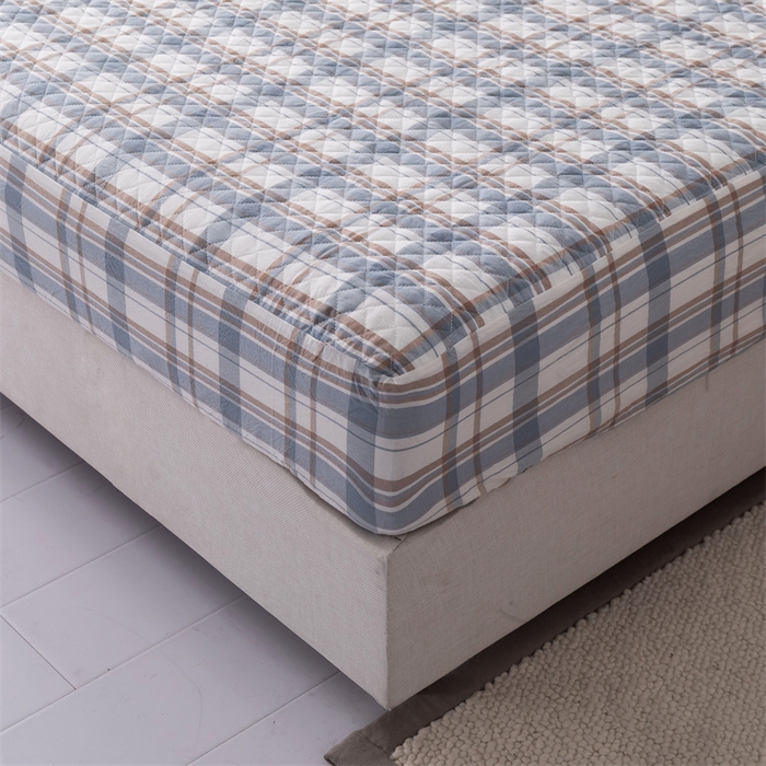 91家纺网 家纺一手货源 找家纺 优乐家纺 2025新款全棉床笠水洗纯棉夹棉绗缝加厚床笠  纽爱格兰