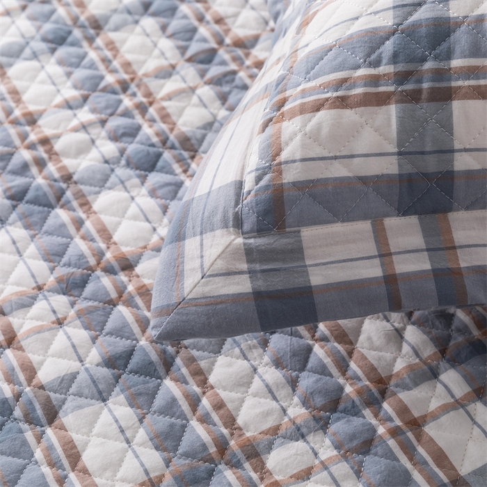 91家纺网 家纺一手货源 找家纺 优乐家纺 2025新款全棉枕套水洗纯棉夹棉绗缝加厚枕芯罩 纽爱格兰