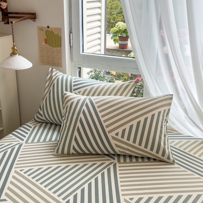 91家纺网 家纺一手货源 找家纺 优眠坊 2025新款全棉单床笠 印象生活