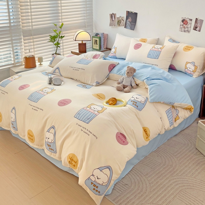 91家纺网 家纺一手货源 找家纺 港岛妹妹 2025新款单被套 布袋狗