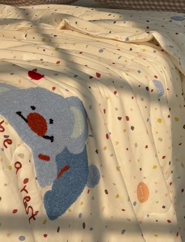 91家纺网 家纺一手货源 找家纺 （总）洋铭区（原狠狠爱） 2024新款双层纱毛巾绣夏被