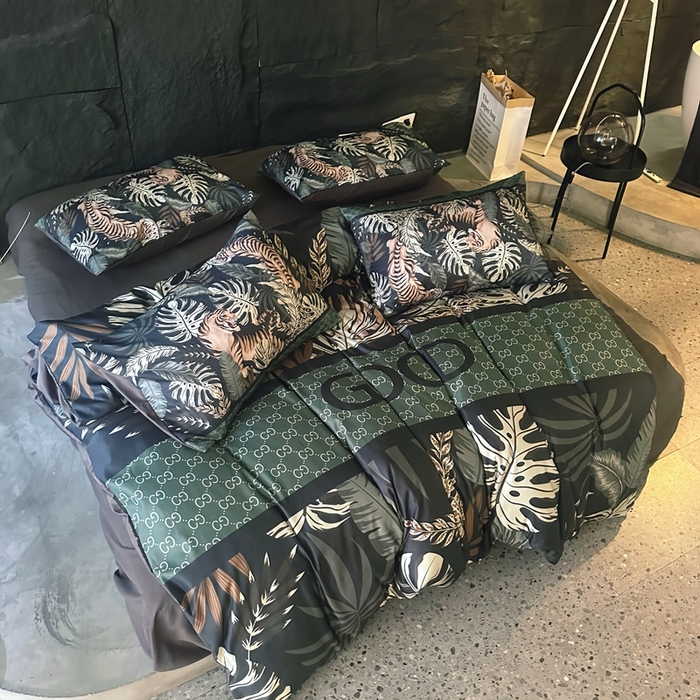 91家纺网 家纺一手货源 找家纺 （总）丽斐纺织 2024新款双面进口冰丝数码印花四件套水洗真丝四件套