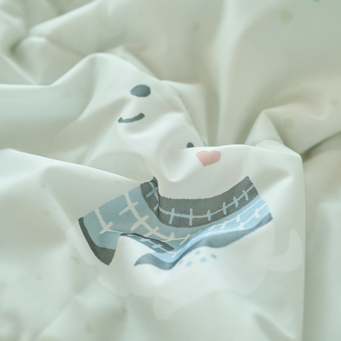 91家纺网 家纺一手货源 找家纺 吾诺家居 2024新款凉感冰柔丝印花夏被 星星狗