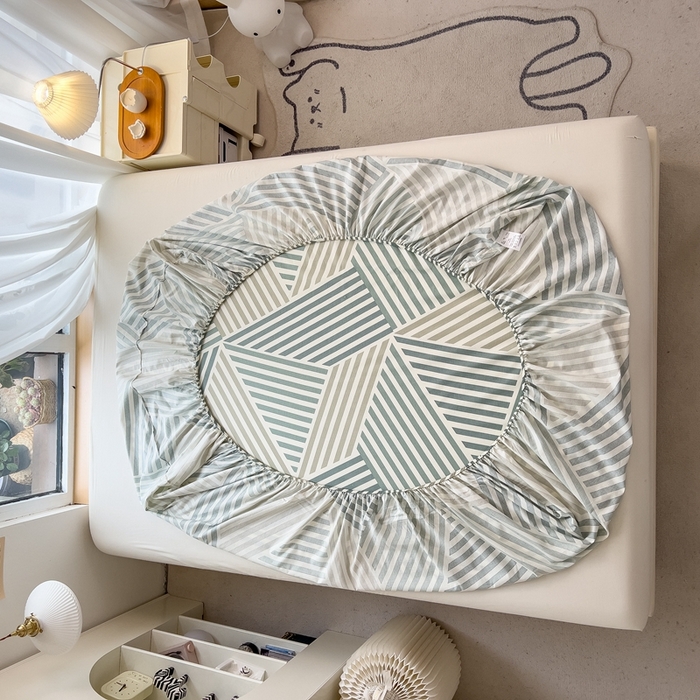 91家纺网 家纺一手货源 找家纺 优眠坊 2025新款全棉单床笠 印象生活