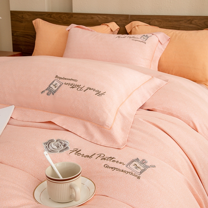 91家纺网 家纺一手货源 找家纺 绒博士 2024新款120支天丝棉四件套-玛奇朵 玉色