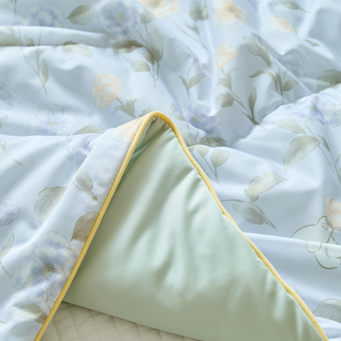 91家纺网 家纺一手货源 找家纺 吾诺家居 2024新款凉感冰柔丝印花夏被 小熊花园