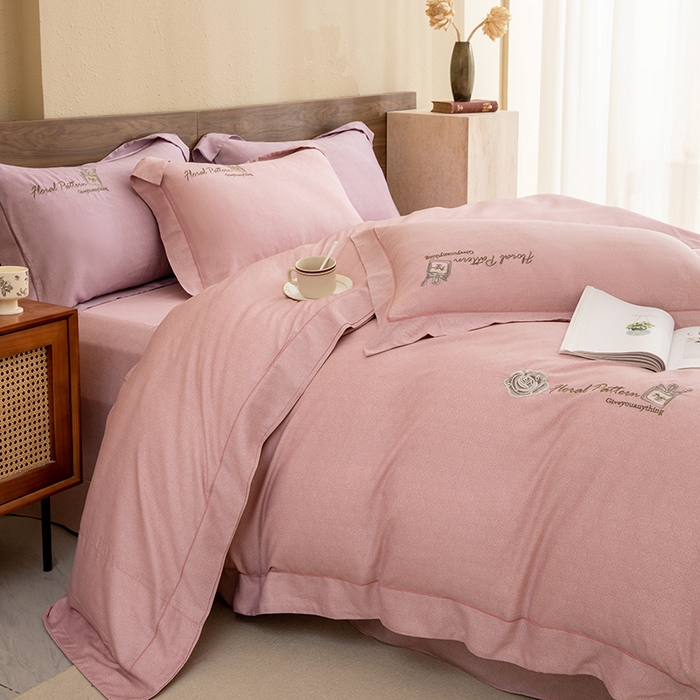 91家纺网 家纺一手货源 找家纺 （总）绒博士 2024新款120支天丝棉四件套-玛奇朵