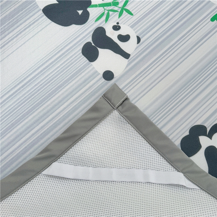 91家纺网 家纺一手货源 找家纺 喜居 2024新款碳光冰丝席冰丝凉席印花冰丝席三件套软凉席子 熊宝