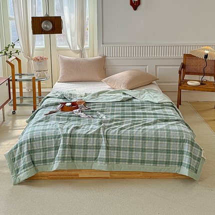 91家纺网 家纺一手货源 找家纺 （总）源舜家纺 2025新款全棉色织无印夏被 春秋被