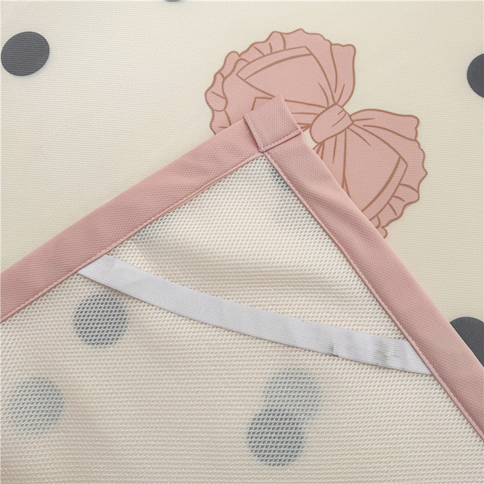 91家纺网 家纺一手货源 找家纺 喜居 2024新款碳光冰丝席冰丝凉席印花冰丝席三件套软凉席子 粉色心情