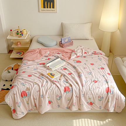 91家纺网 家纺一手货源 找家纺 （总）源舜家纺 2025新款印花系列针织华夫格夏被