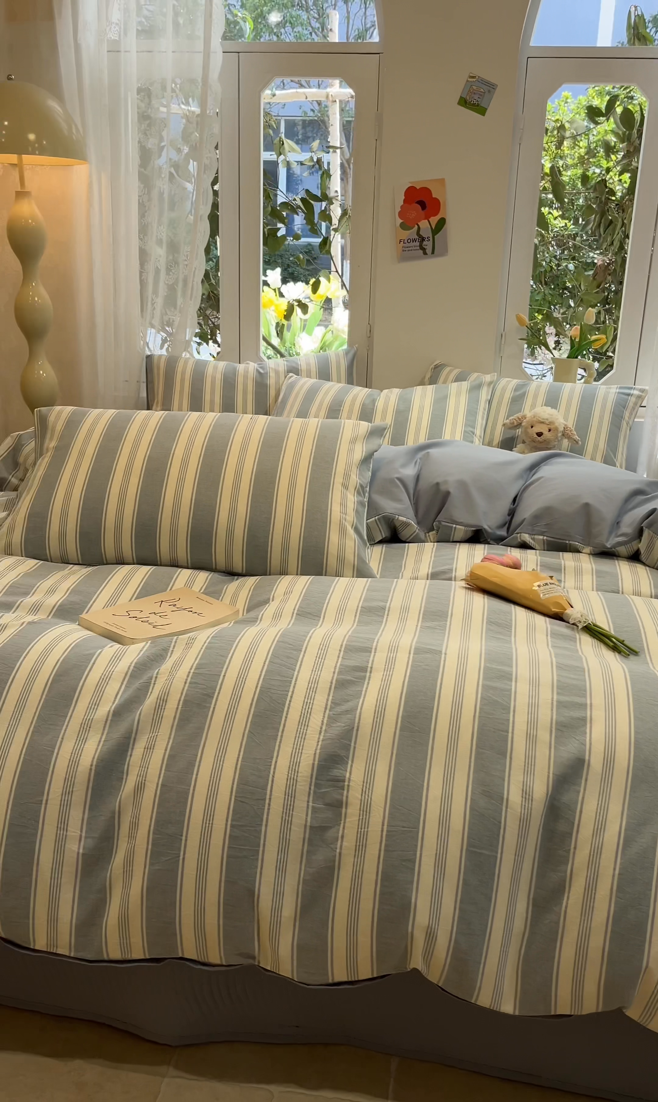 91家纺网 家纺一手货源 找家纺 喜居 2024新款全棉色织被套单被套纯棉被套全棉被套 桦林兰