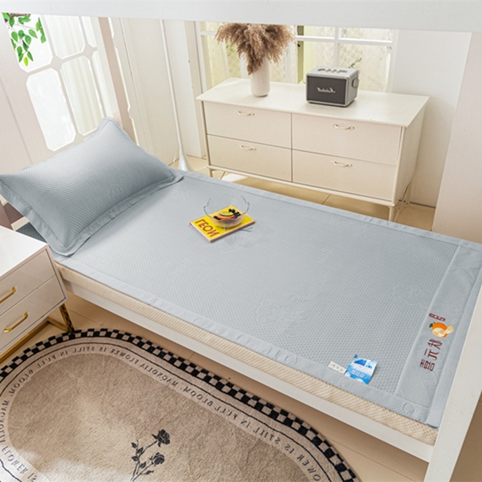 91家纺网 家纺一手货源 找家纺 （总）凉百百 2024新款学生季凉豆豆3D按摩刺绣学生凉席直播电商量大价优