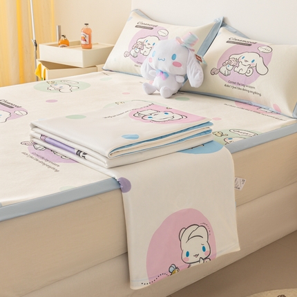 91家纺网 家纺一手货源 找家纺 （总）丫丫家纺 2024新款三丽鸥夏被藤席组合四件套