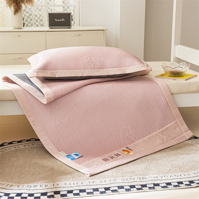 91家纺网 家纺一手货源 找家纺 （总）凉百百 2024新款学生季凉豆豆3D按摩刺绣学生凉席直播电商量大价优