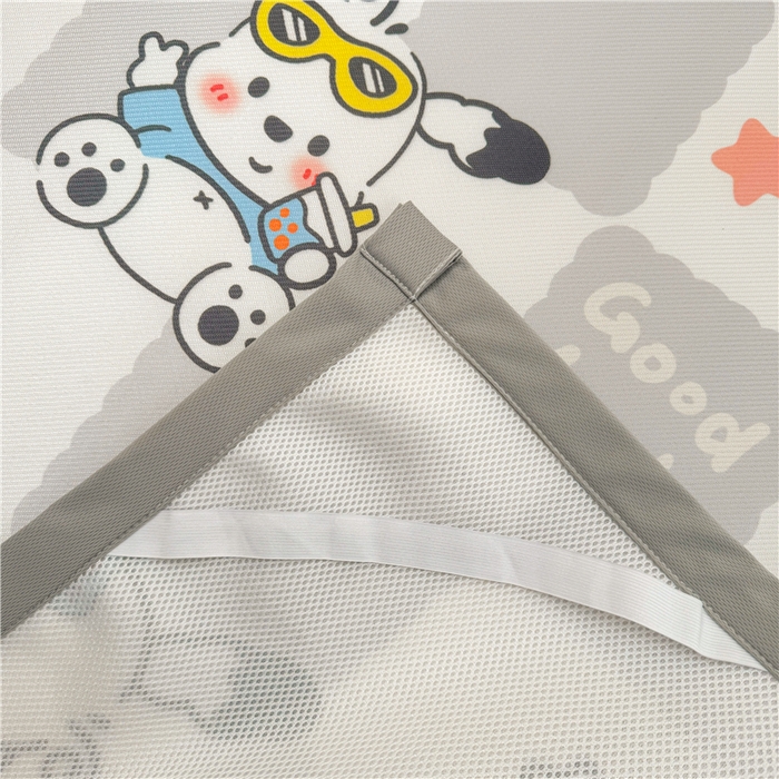 91家纺网 家纺一手货源 找家纺 喜居 2024新款碳光冰丝席冰丝凉席印花冰丝席三件套软凉席子 欢乐狗