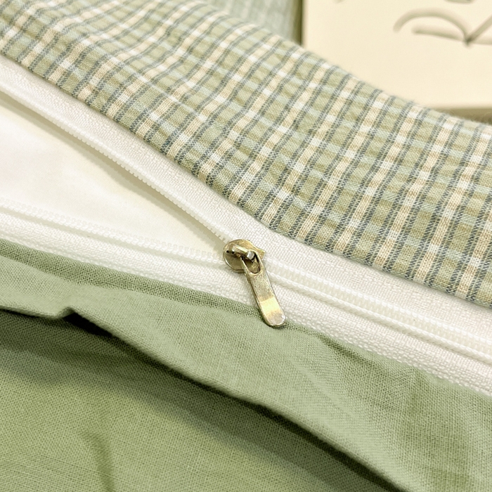 91家纺网 家纺一手货源 找家纺 喜居 2024新款全棉色织被套单被套纯棉被套全棉被套 初春格