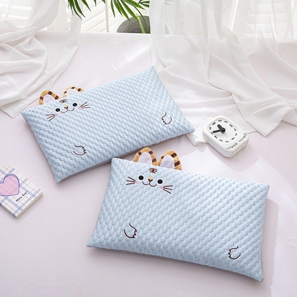 91家纺网 家纺一手货源 找家纺 （总）仁宇枕业 2024年新款枕芯 0-6-12婴幼儿枕头冰爽凉豆豆虎头荞麦枕儿童学生枕头 30*50