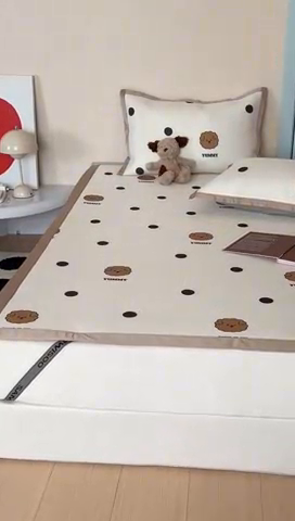 91家纺网 家纺一手货源 找家纺 三味舒屋 2025新款抗菌防螨900D养生细冰藤凉席-床席款 点点曲奇