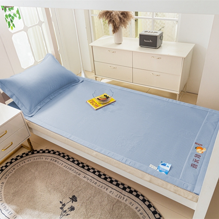 91家纺网 家纺一手货源 找家纺 （总）凉百百 2024新款学生季凉豆豆3D按摩刺绣学生凉席直播电商量大价优