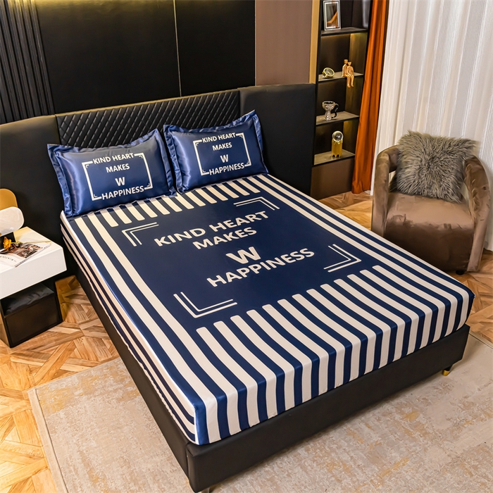 91家纺网 家纺一手货源 找家纺 （总）梦舒羽 2025新款大版可水洗冰丝床笠宿舍床垫保护套三件套