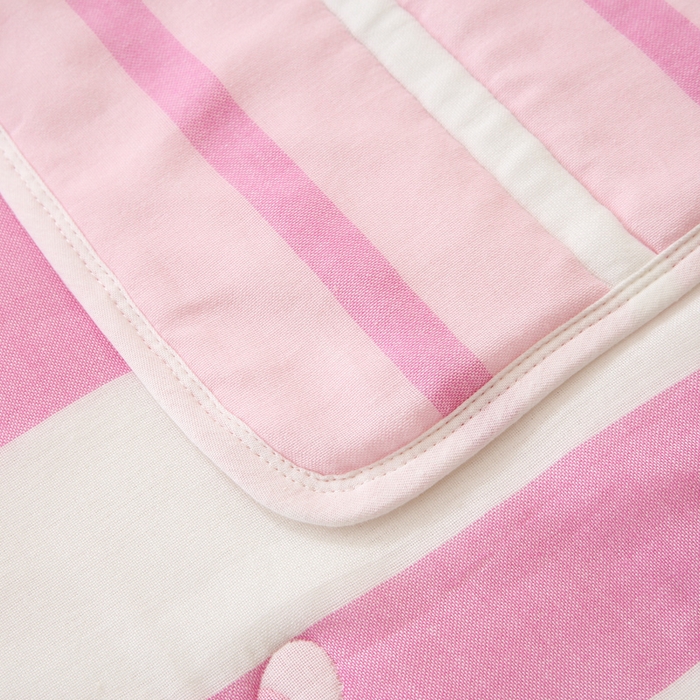 91家纺网 家纺一手货源 找家纺 朴尔家纺-毛巾被 2024新款全棉十层纱布加厚儿童盖被毛巾被-朴尔 爱跳舞的姑娘粉