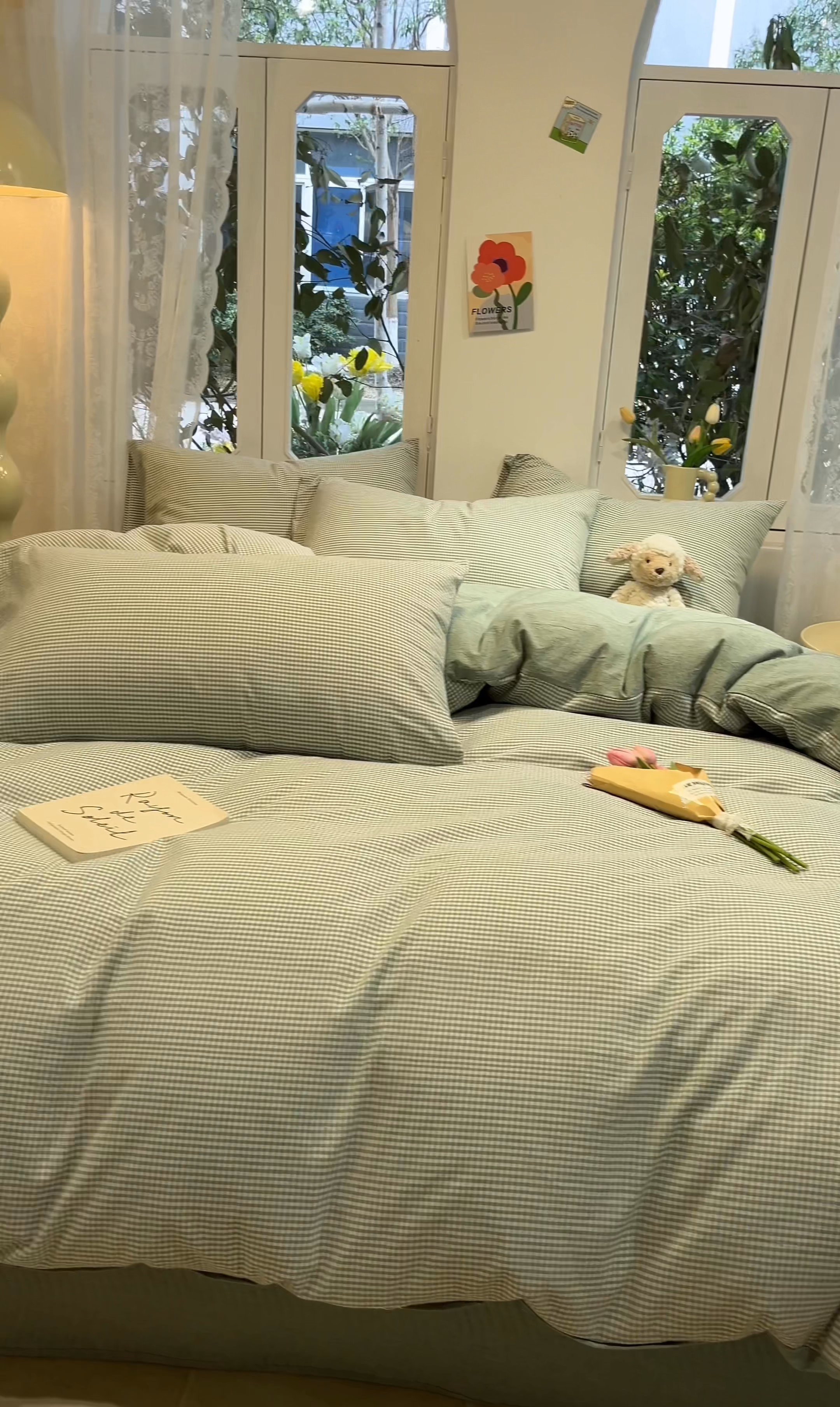 91家纺网 家纺一手货源 找家纺 喜居 2024新款全棉色织被套单被套纯棉被套全棉被套 初春格