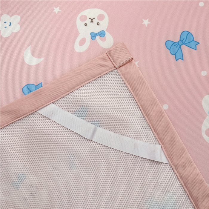 91家纺网 家纺一手货源 找家纺 喜居 2024新款碳光冰丝席冰丝凉席印花冰丝席三件套软凉席子 可爱兔