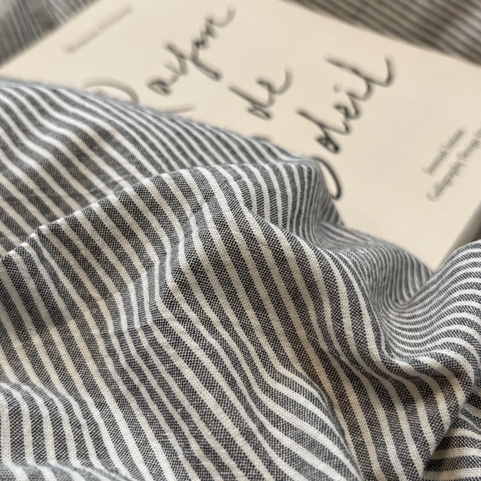 91家纺网 家纺一手货源 找家纺 喜居 2024新款全棉色织被套单被套纯棉被套全棉被套 小蜜条灰