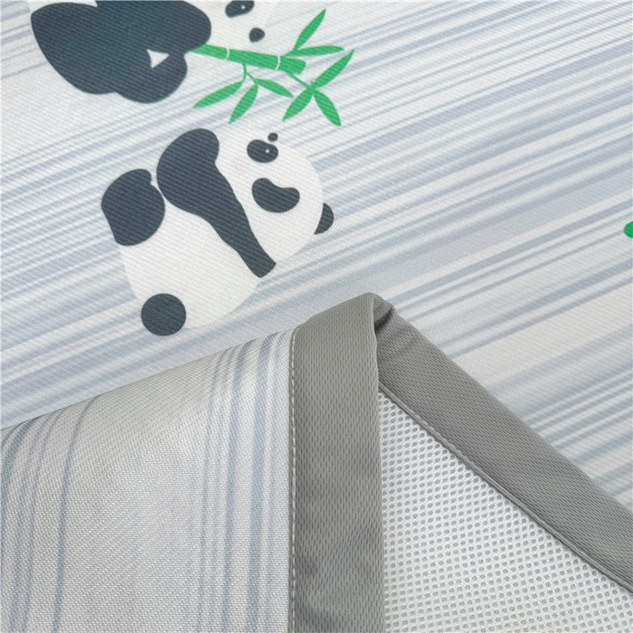 91家纺网 家纺一手货源 找家纺 喜居 2024新款碳光冰丝席冰丝凉席印花冰丝席三件套软凉席子 熊宝