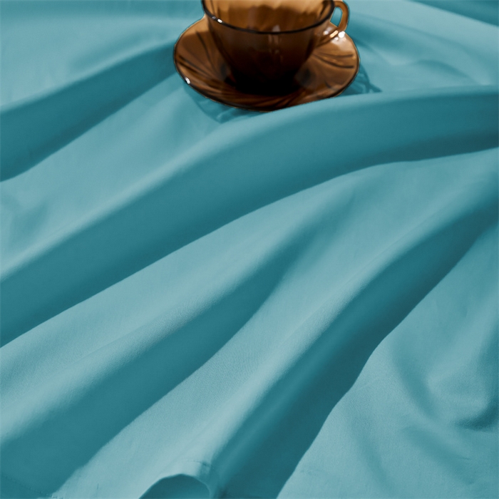 91家纺网 家纺一手货源 找家纺 秀色家纺 2025新款高端酒店纯色50支贡缎长绒棉床单单件纯棉全棉贡缎可裸睡单双人 莫奈-雾霾蓝