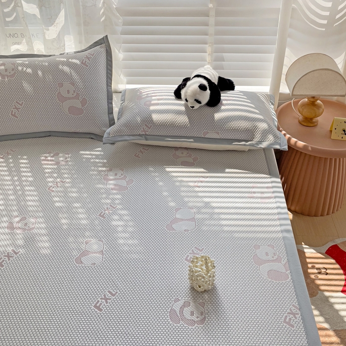 91家纺网 家纺一手货源 找家纺 （总）富馨莱 2024新款A类速凉凉豆豆床席绑带款床笠款凉席系列-床席