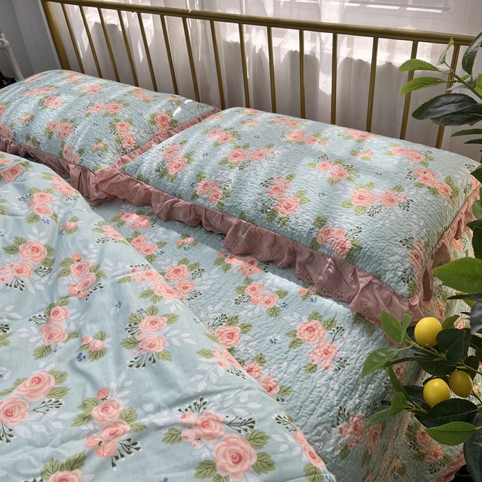 91家纺网 家纺一手货源 找家纺 暖居 2024新款被套床盖四件套 茜茜公主