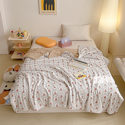 91家纺网 家纺一手货源 找家纺 （总）源舜家纺 2025新款印花系列针织华夫格夏被