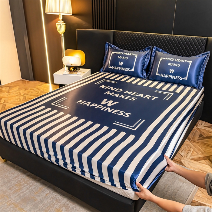 91家纺网 家纺一手货源 找家纺 （总）梦舒羽 2025新款大版可水洗冰丝床笠宿舍床垫保护套三件套