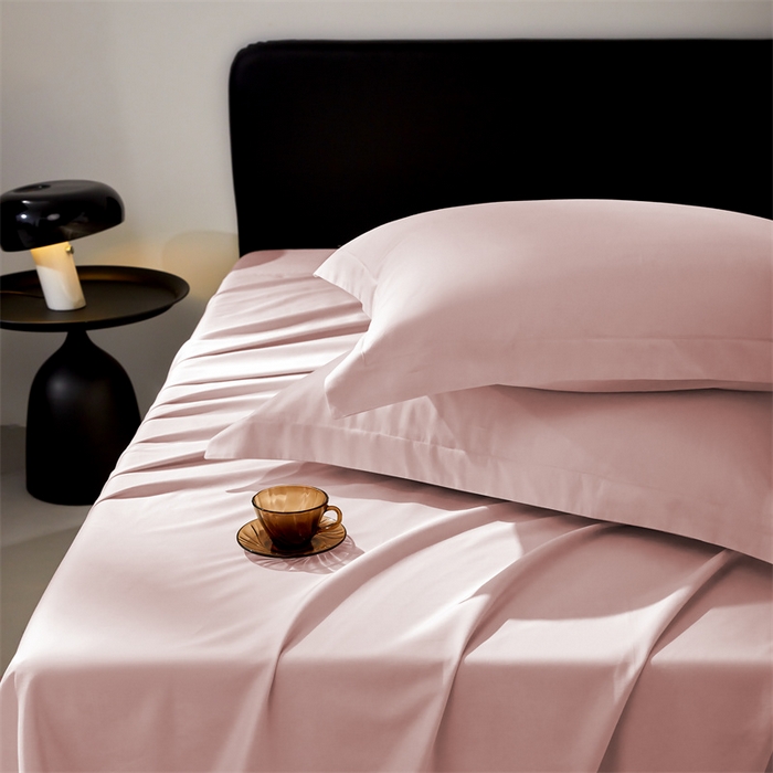 91家纺网 家纺一手货源 找家纺 秀色家纺 2025新款高端酒店纯色50支贡缎长绒棉床单单件纯棉全棉贡缎可裸睡单双人 莫奈-琳蕴储