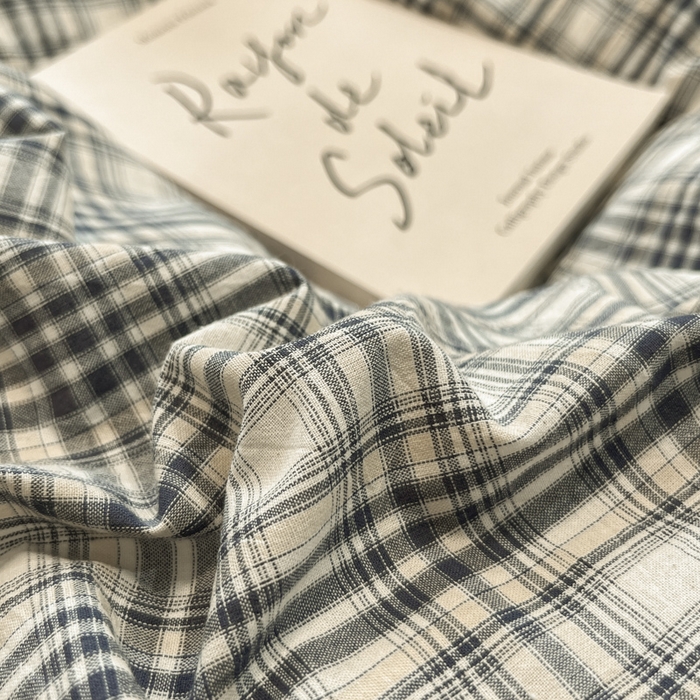 91家纺网 家纺一手货源 找家纺 喜居 2024新款全棉色织被套单被套纯棉被套全棉被套 格调灰